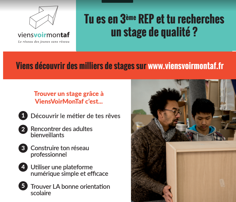 Viensvoirmontaf : des stages de 3e pour les jeunes sans réseau 4