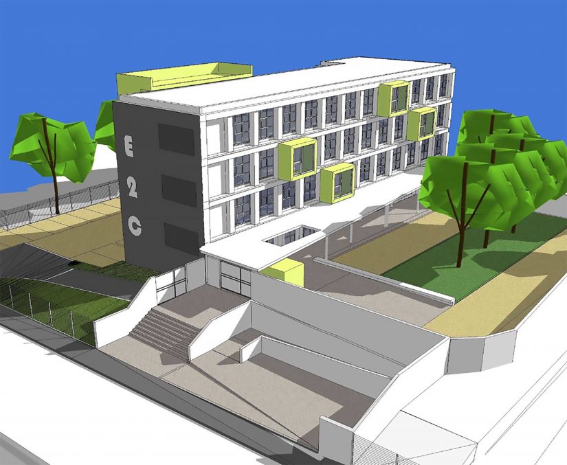 Escalier de secours pour gros décrochages 1