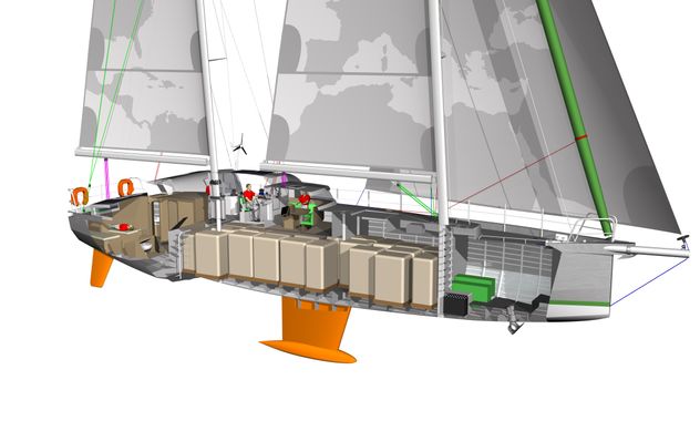Un voilier cargo plein de vin, de café et de chocolat 3