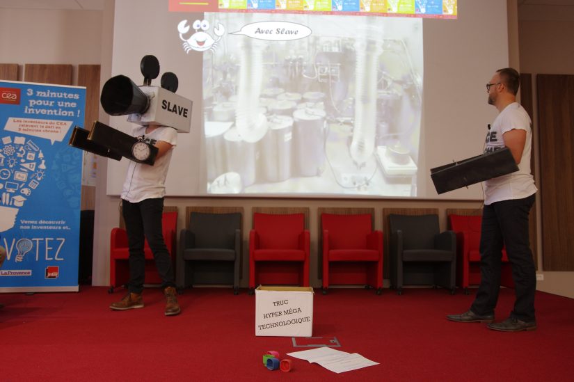 Les scientifiques du CEA jouent à Géo Trouvetou 1