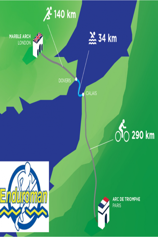 Triathlon de l’extrême pour protéger les océans : Marble Arch 2 Arc 1