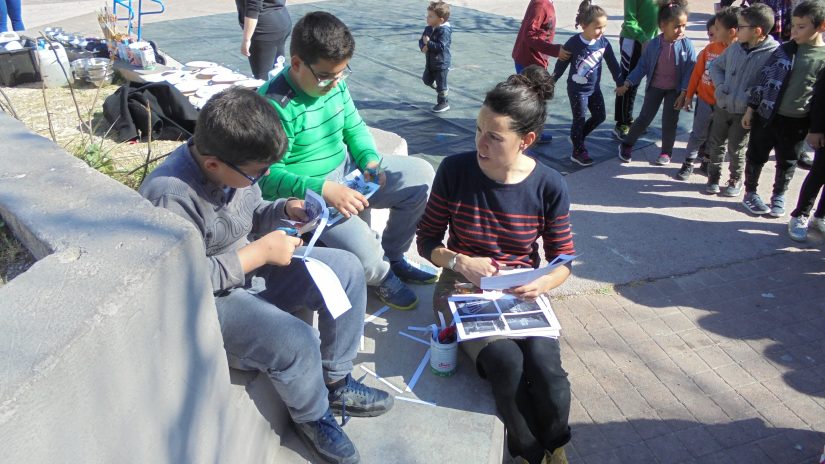 Atelier de rue dans les cités