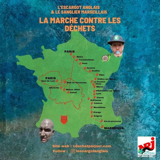 L’Escargot Anglais à l'assaut des masques balancés dans la nature 4