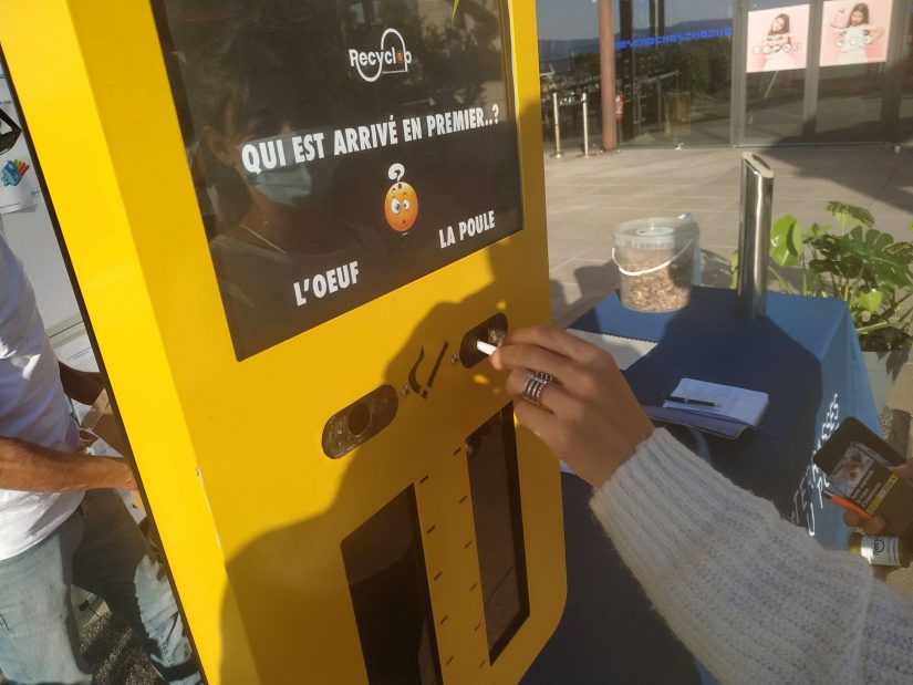 ReCyclop cendrier de vote