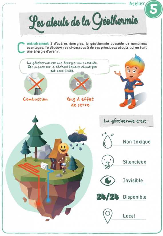 Géothermythe 4.0 : la géothermie enseignée aux enfants
