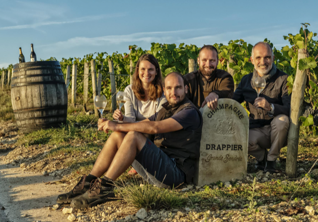 Drappier, vert de la vigne au cargo 1