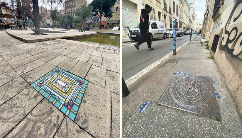 Avec Ememem, les trous des trottoirs deviennent arty 1