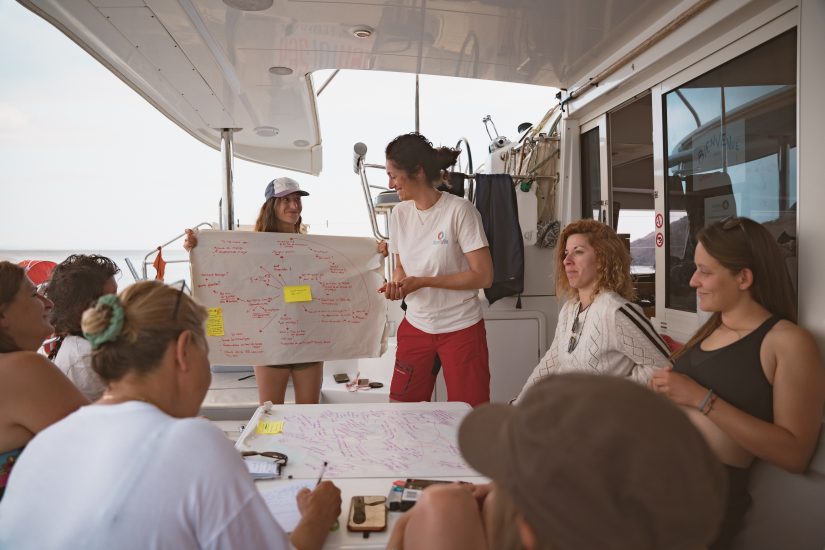 Nathalie Ille, en capitaine d'expédition féminine