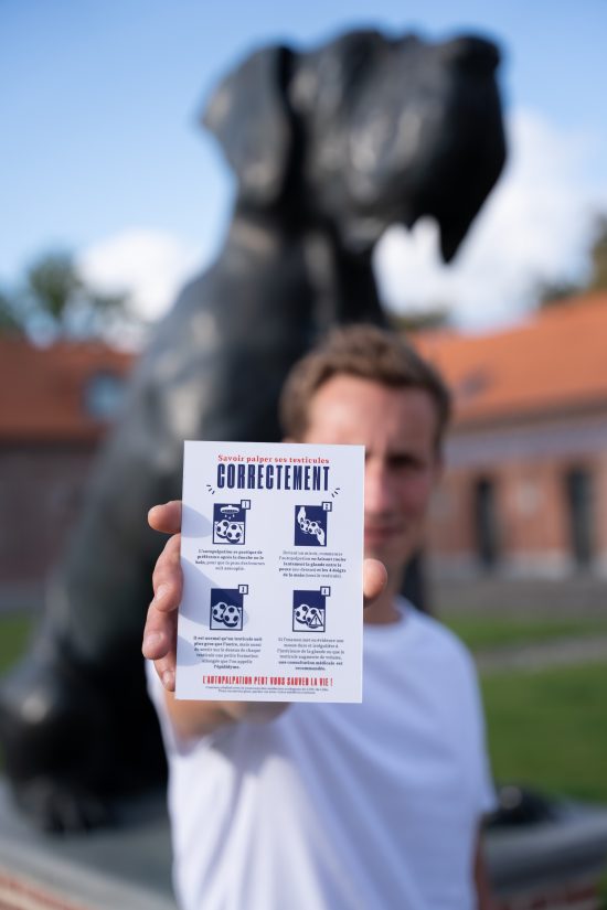 Cette campagne choc baptisée « Je me tâte » a pour but de sensibiliser aux gestes pour une palpation correcte des testicules.