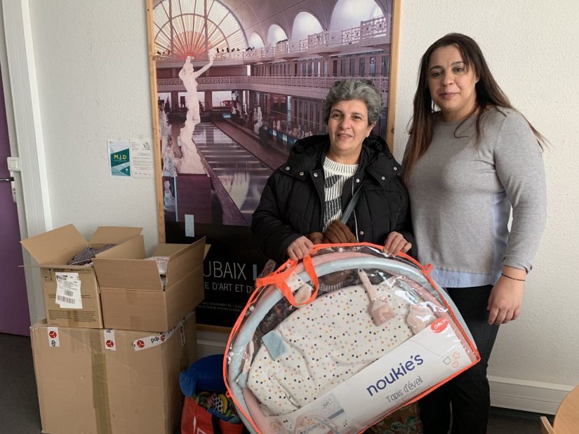 Heureusement, Reira peut compter sur la générosité des habitants de la Métropole de Lille, comme ici À Roubaix où une collecte a été lancée il y a cinq mois par la maison de la justice.