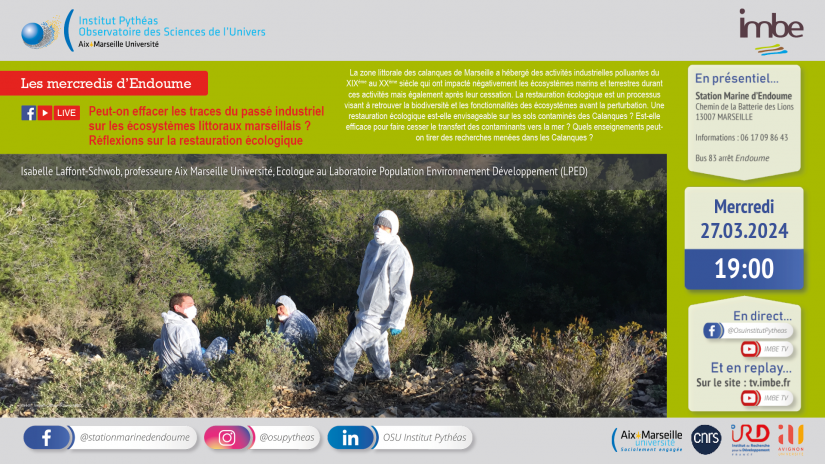 ''traces du passé industriel sur les écosystèmes littoraux marseillais'' à la station marine d'Endoume