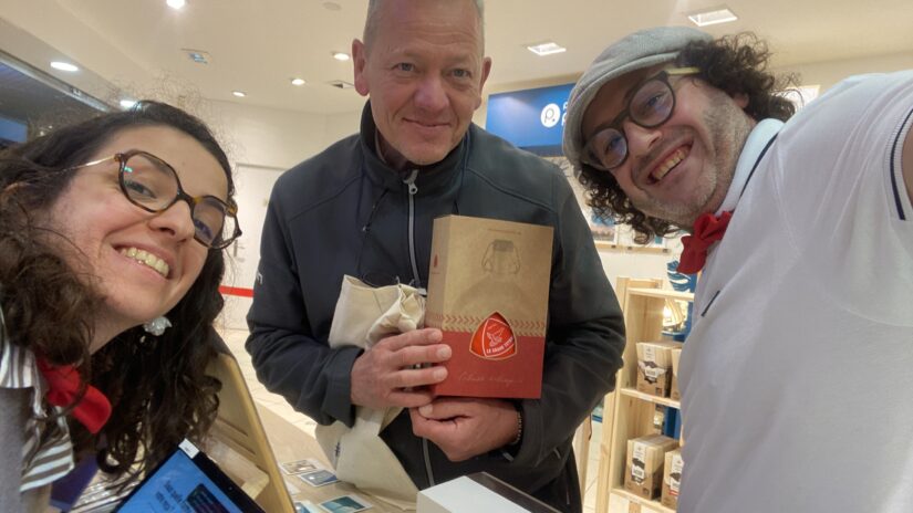 Mélanie Aubergier et Maxence Dislaire ravis d'accueillir leurs premiers clients lors de l'ouverture le 4 octobre. ©PlacedesPatronnes