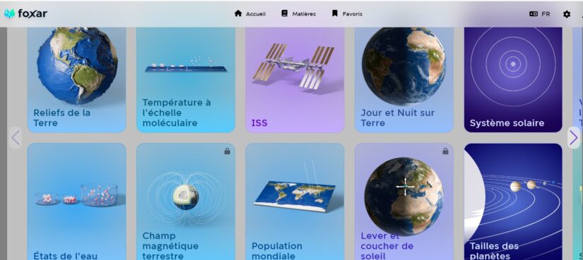 Grand catalogue d’environ 150 maquettes 3D, Foxar est disponible sur abonnement. © DR